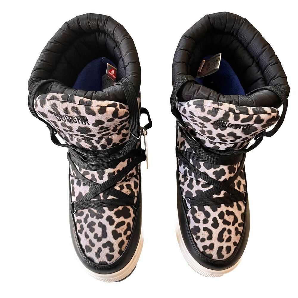 Cougar Wink Waterproof Boots Leopard Winter Boots Size US 7